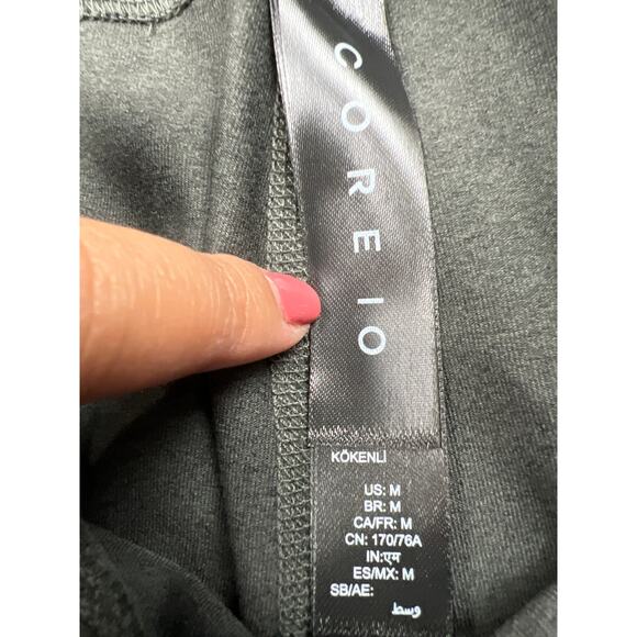 Core 10 Women's Medium Green High Waist 7/8 Crop Yoga Legging Activewear Pants - Picture 2 of 8